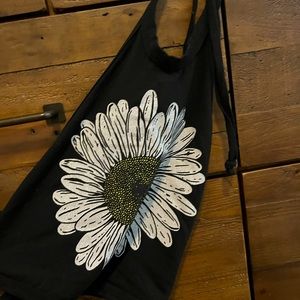 Halter and back tie hippie crop top